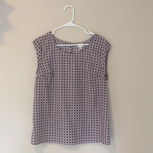 Pink and navy blouse